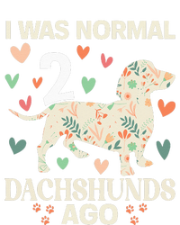 I Was Normal 2 Dachshunds Ago Floral Dachshund Dogs Lovers Tall T-Shirt