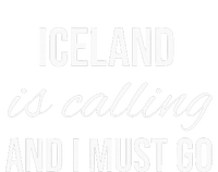 Iceland Is Calling And I Must Go Vacation Roots Iceland Bella+Canvas Jersey Crop Tee