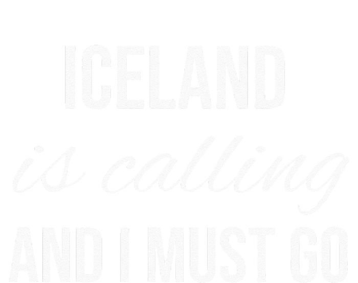 Iceland Is Calling And I Must Go Vacation Roots Iceland Bella+Canvas Jersey Crop Tee