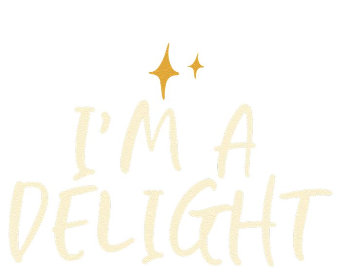 Stars Funny Friend Saying Im A Delight Cropped Pullover Crew