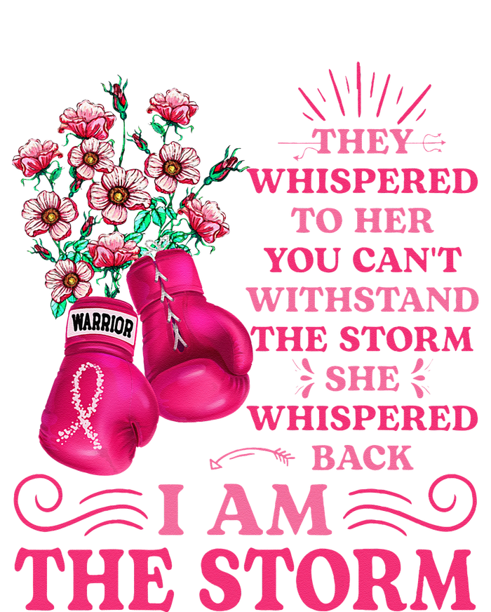 Im The Storm Boxing Warrior Pink Ribbon Women Breast Cancer Grommeted Golf Towel