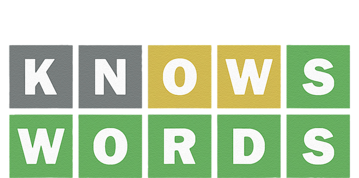 Knows Words Word Guessing Game Guess The Word Game T-Shirt