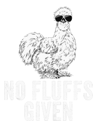 Funny No Fluffs Given Silkie Chicken Mom Farmer Dad Cropped Pullover Crew