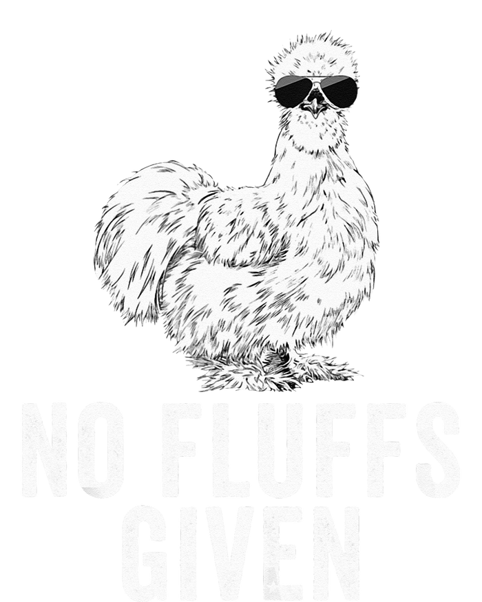 Funny No Fluffs Given Silkie Chicken Mom Farmer Dad Cropped Pullover Crew