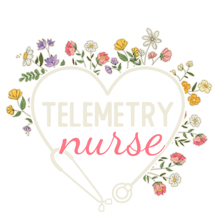 Floral Stethoscope Heart Nursing Telemetry Nurse Gift Magnet