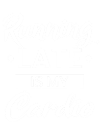 Running Late Is My Cardio Gift Valucap Bio-Washed Visor