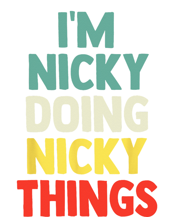 IM Nicky Doing Nicky Things Personalized Name Gift Kids T-Shirt