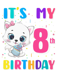 Its My 8th Birthday Girl Funny Cat Birthday 8 Year Old Magnet