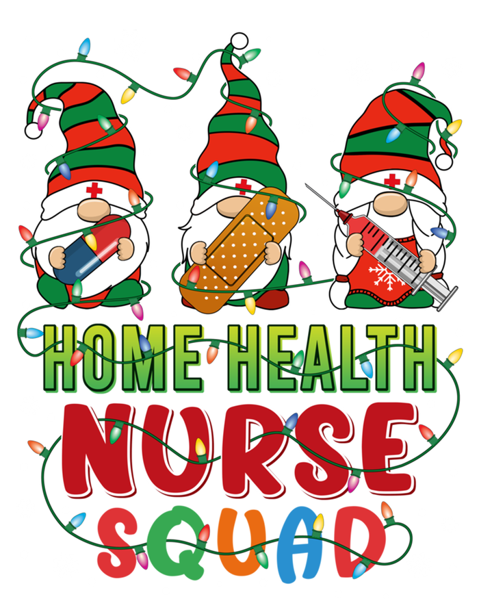 Home Health Nurse Squad Three Gnomes Christmas Gnome Nurse Gift T-Shirt