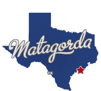 Matagorda Texas TX Map Women's Crop Top Tee