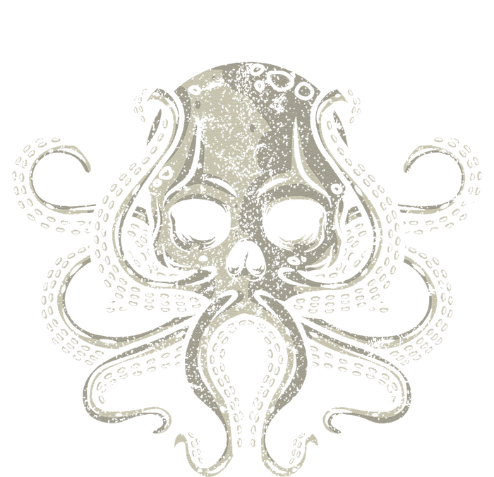 Creepy Octopus Skull Sea Monster Kraken Scuba Diver Goth T-Shirt