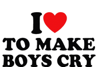 I Love To Make Cry Crop Fleece Hoodie