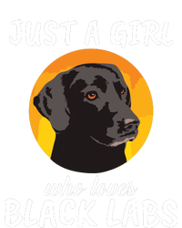 Just A Girl Who Loves Black Labs Clothes Gift Black Labrador T-Shirt