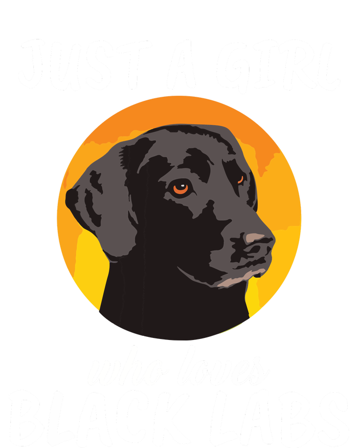 Just A Girl Who Loves Black Labs Clothes Gift Black Labrador T-Shirt