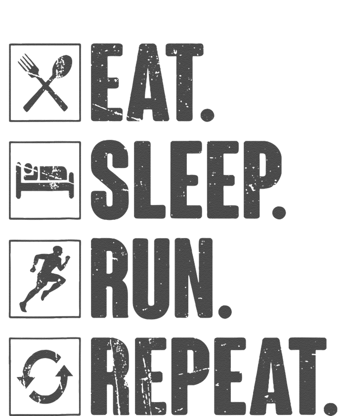 Eat Sleep Run Repeat Funny Vintage Running Runner Gift Kids Hoodie