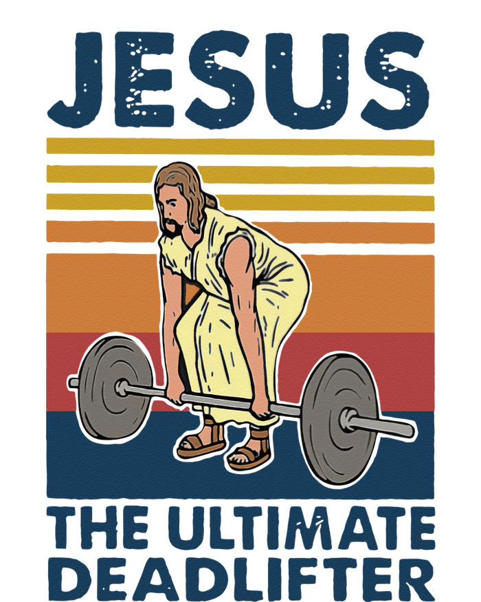 Vintage Jesus The Ultimate Deadlifter Gym Christian Faith T-Shirt