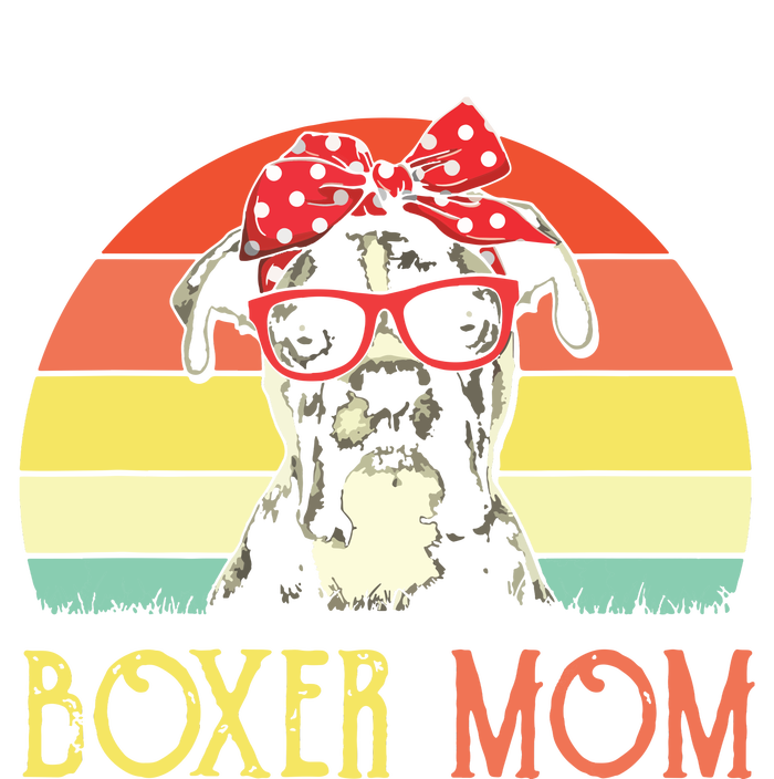 Boxer Mom Boxer Dog Mom Lover Gift Vintage Retro Kids Hoodie