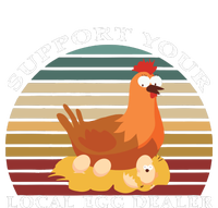 Support Your Local Egg Dealer Farmer Chicken Egg Lover 7-Panel Snapback Hat