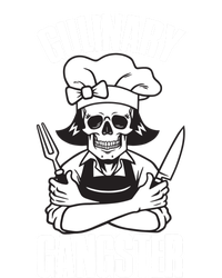 I Cook Funny Culinary Gangster Chef Who Loves Cooking Gift Striped Beanie with Solid Band