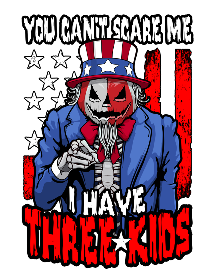 You Cant Scare Me I Have 3 Halloween Usa Pumpkin Gift Toddler T-Shirt