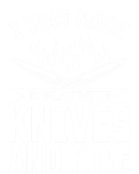 I Was Made To Play With Knives And Fire Kitchen Chef Cooking Great Gift Sustainable Knit Beanie