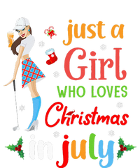 Just A Who Loves Christmas In July Golf Lover Ladies Long Sleeve Shirt