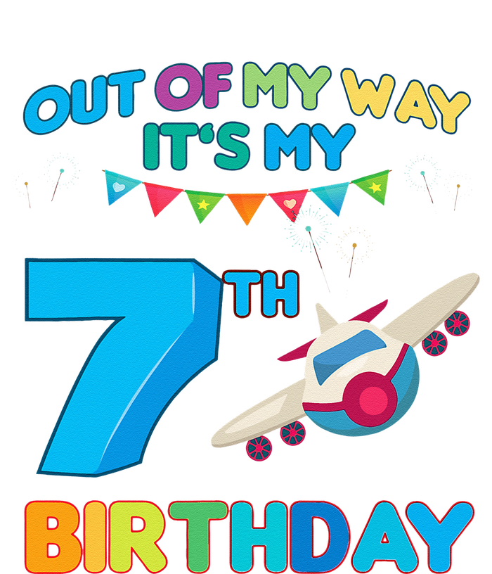 Out of my way it's my 7th birthday aviation airplane Women's Pullover Hoodie