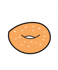 I Was Thinking About Bagels Funny Bagel Lover Baking Gift Valucap Bio-Washed Visor