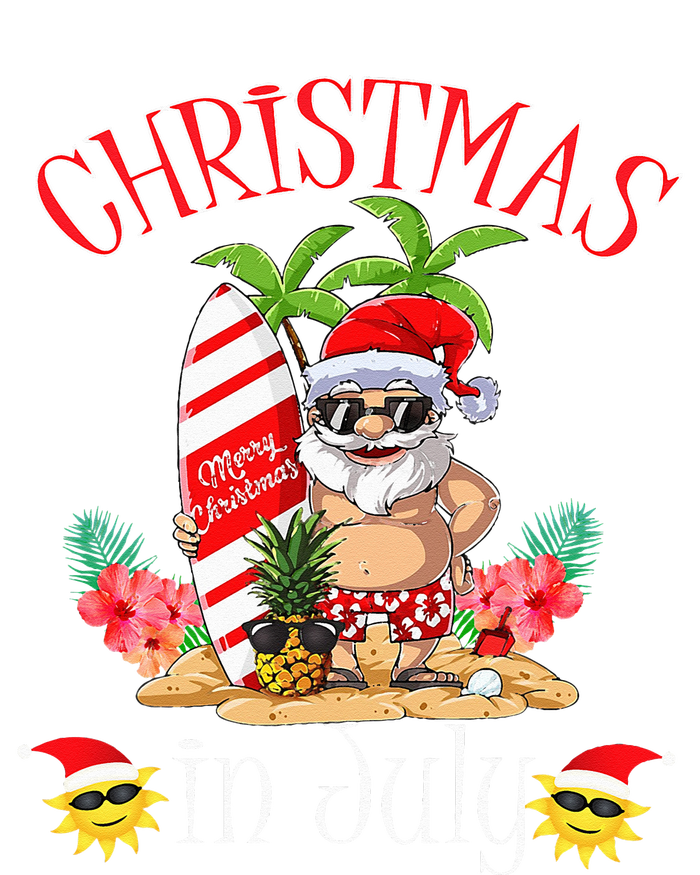 Christmas In July T Funny Santa Summer Beach Vacation Magnet