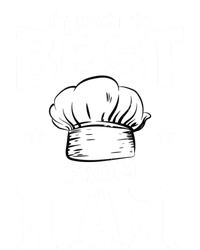 It Tastes Best From Dad Cook Cooking Funny Chef Gift Stripe Pom Pom Beanie