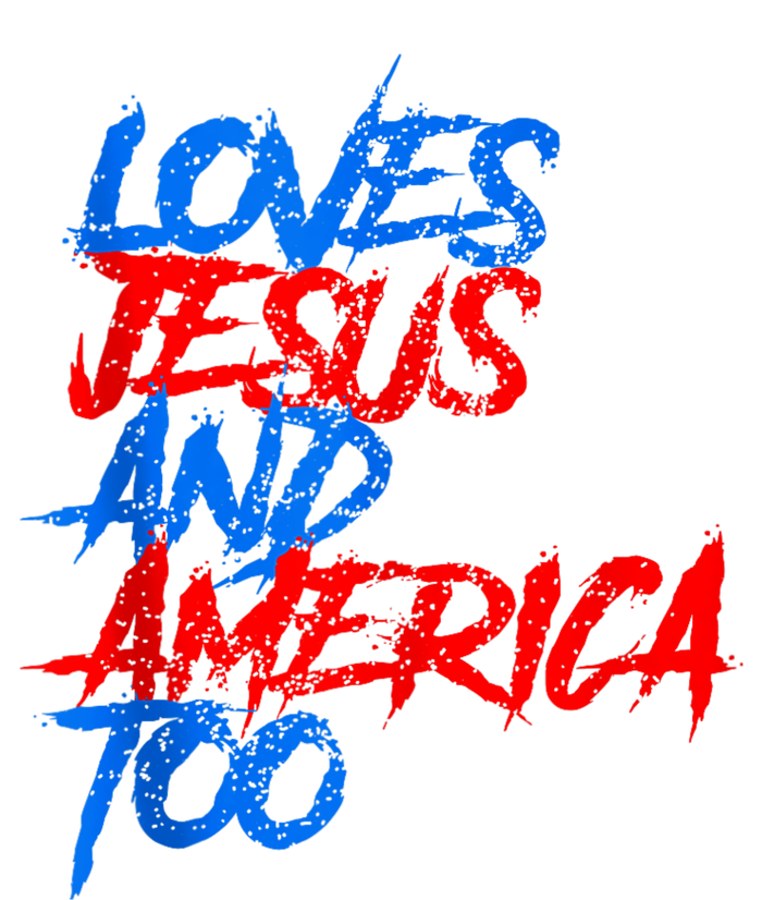 Retro Loves Jesus And America Too T-Shirt