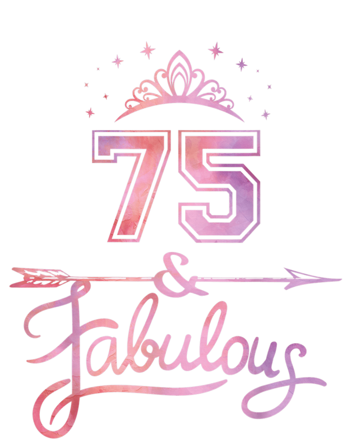 Wo 75 Years Old And Fabulous Happy 75th Birthday Present T-Shirt