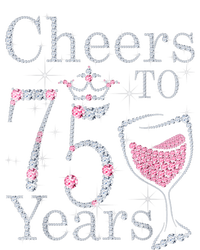 Cheers to 75 Years 1947 75Th Birthday Present Tee Gift For Wo T-Shirt