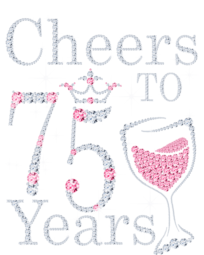 Cheers to 75 Years 1947 75Th Birthday Present Tee Gift For Wo Women's Perfect Tri Rocker Tank