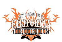 California Firefighter Is My Hero Fire Rescue Gift Valucap Bio-Washed Visor