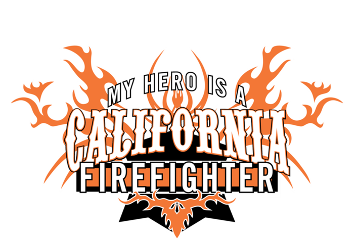 California Firefighter Is My Hero Fire Rescue Gift Valucap Bio-Washed Visor