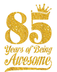 85 Years Of Being Awesome 85th Birthday Present Gifts Funny Crown Pom Pom 12in Knit Beanie