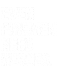 Even Fire Need Heroes Funny Powerline Technician Vintage Gift Tall Hoodie