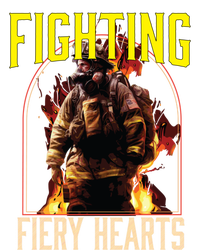 Fighting Fiery Hearts Fire Rescue Firefighting Firefighter Cute Gift T-Shirt