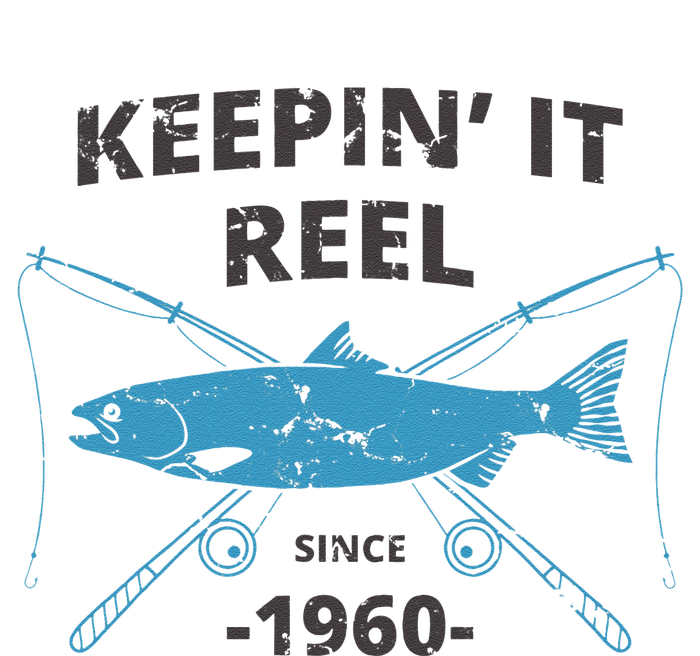 Keepin It Reel Since 1960 Fishing Gift 60th Birthday Gift T-Shirt