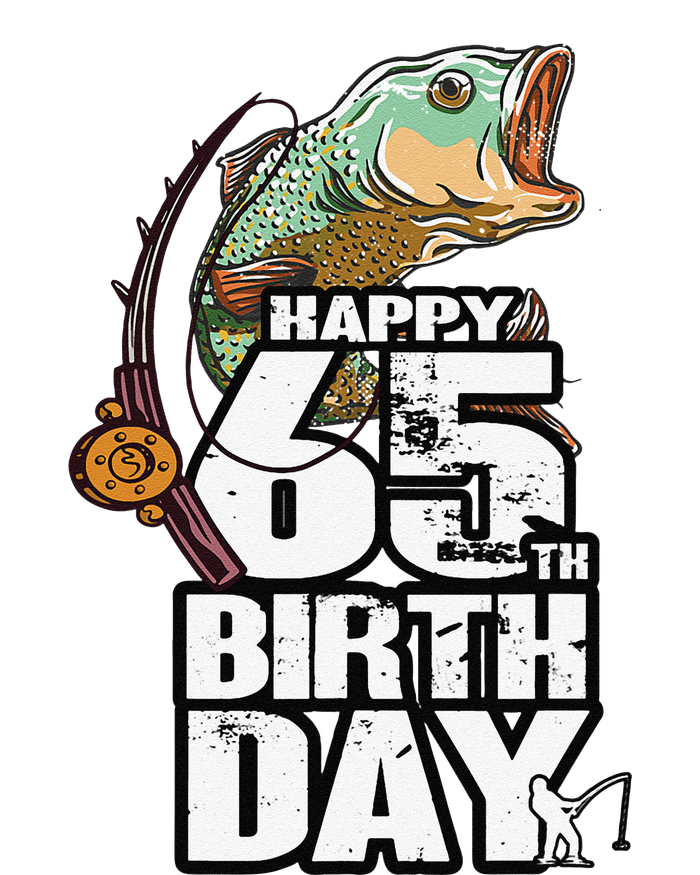 65 Years Old Fishing Fisherman Angler 65th Birthday T-Shirt