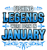 Fishing Legends Were Born In January Birthday Fisherman Cooling Performance Crew T-Shirt