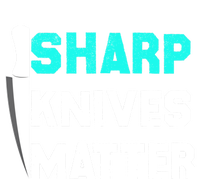 Sharp Knives Matter Funny Outfit Gift Stripe Pom Pom Beanie