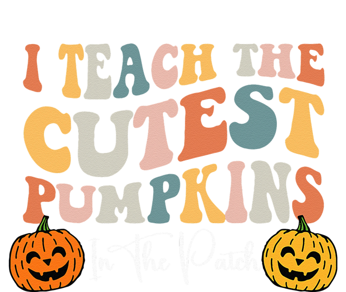 Teacher Halloween Cutest Pumpkins Retro Teacher Fall T-Shirt