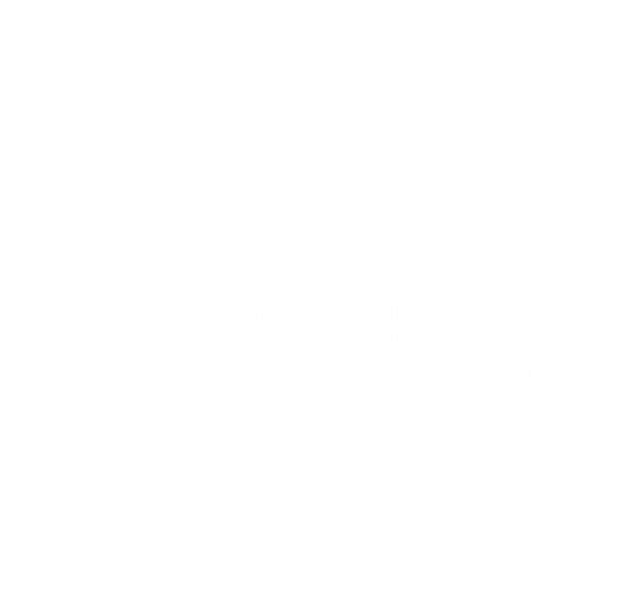 Sharp Knives Matter Knife Collector Gift V-Neck T-Shirt