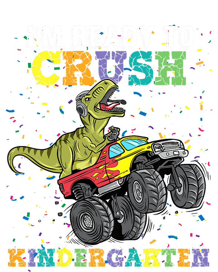 Kids Im Ready To Crush Kindergarten Monster Truck Dinosaur Boy Softstyle Adult Sport Polo