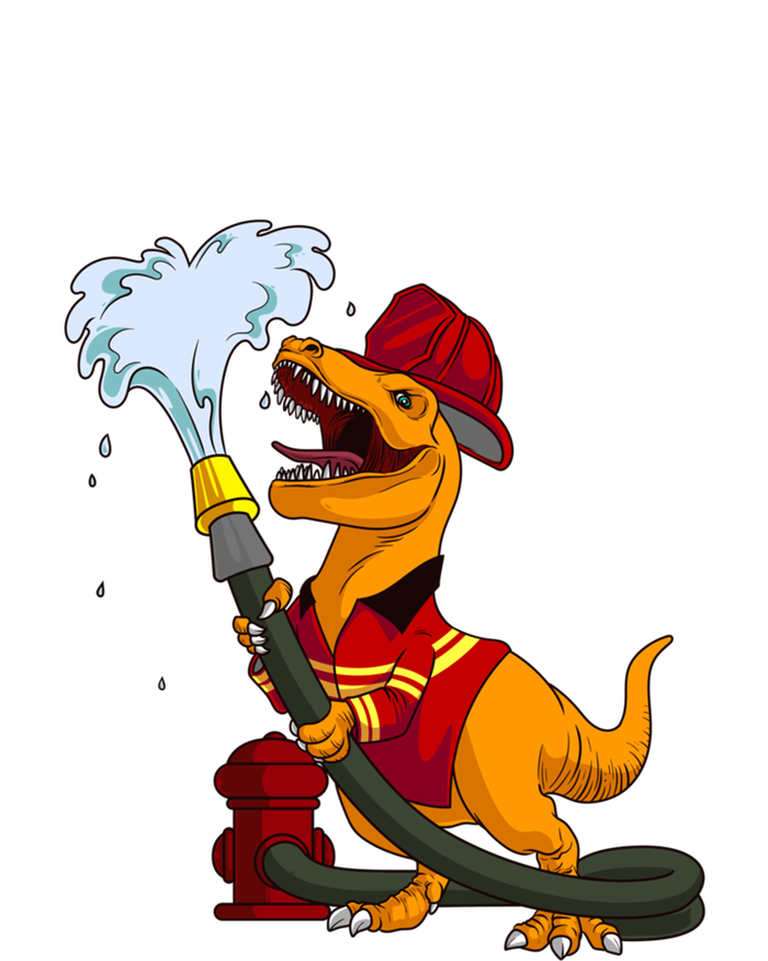 Funny Fire Firefighter Gift Dino Cool Firesaurus Rex Gift T-Shirt