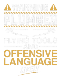 Plumbing Plumber Vintage Warning Plumber Flying Tools And Tote Bag