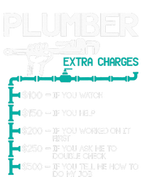 Plumber Extra Charges Funny Plumbing Handyman Pipe Fitter T-Shirt