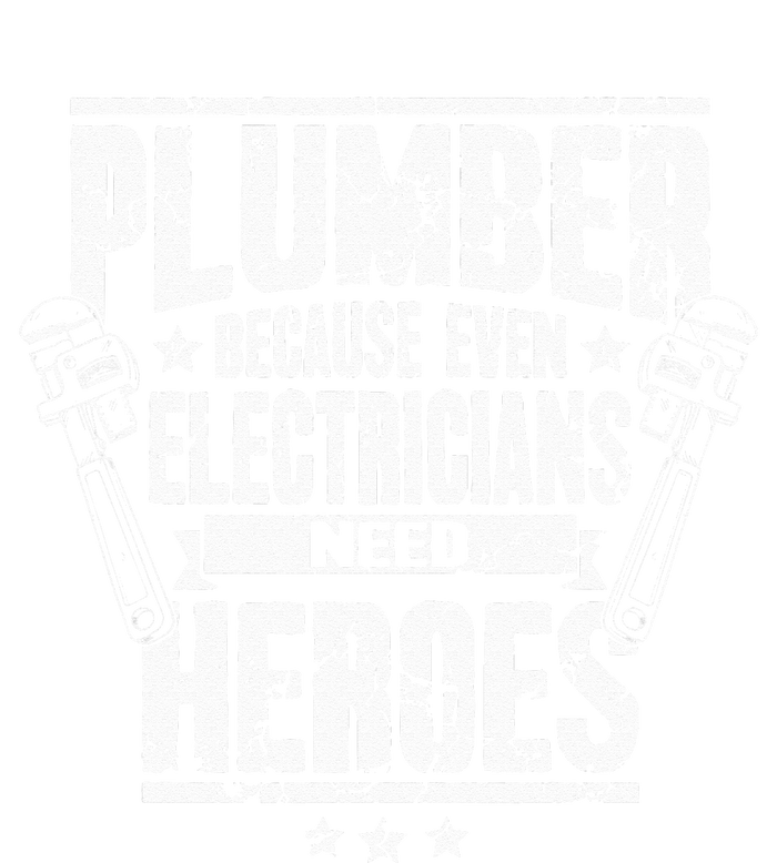 Funny Gift For Plumber Because Even Electricians Need Heroes Womens Funnel Neck Pullover Hood